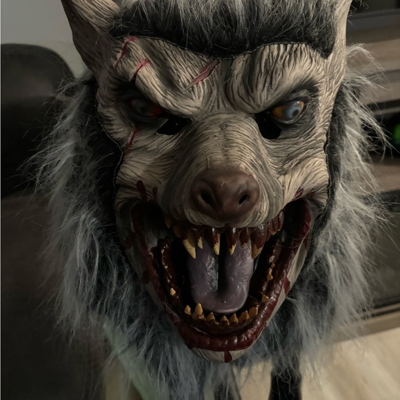 Dark Side Werewolf Halloween Costume Mask - Picture 2 of 9